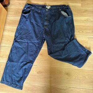2000s Duke Haband Vintage Dark Blue Baggy Jeans Men’s Denim Pants Oversized